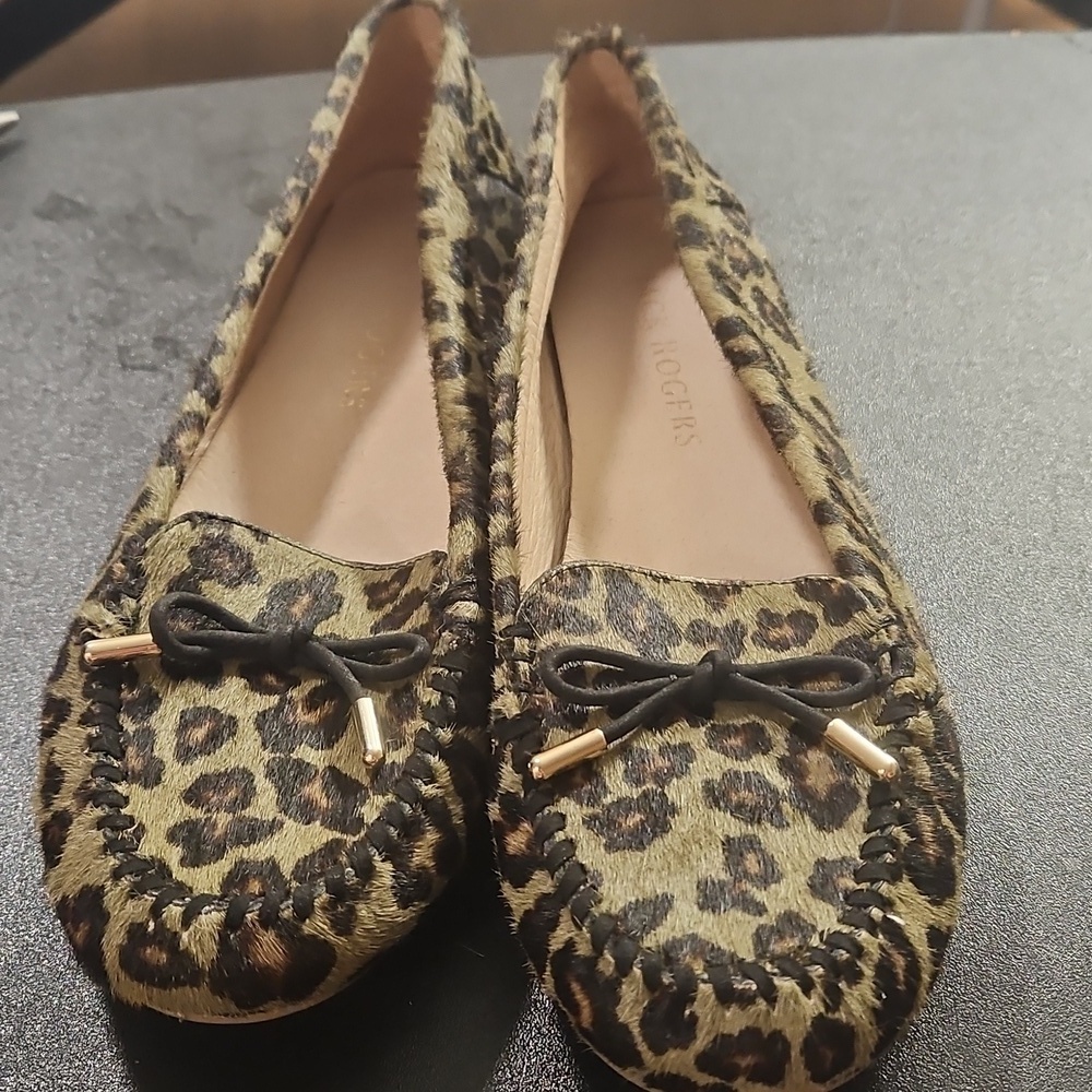 Jack Rogers Haircalf Millie Mocassin Bow Size 9.5 - Picture 2 of 9
